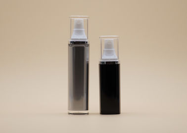 Metaal Zilveren ABS Vacuümpompfles Zonder lucht voor Kosmetische Roomverpakking