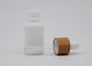 De witte Flessen 30ml van Aromatherapy van het Glasporselein met Bamboe Wit Druppelbuisje