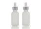 De berijpte Transparante Flessen 30ml, de Kosmetische Flessen van het Etherische oliedruppelbuisje van het Glasdruppelbuisje