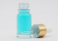 Duidelijke Kleur 15ml om Fles van het Vorm de Kosmetische Glas met Gouden Aluminiumdruppelbuisje