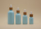 Flessen van de de Hemel de Blauwe 15ml 30ml Etherische olie van de kleurendeklaag met Bamboedruppelbuisje