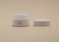 15g kosmetische Roomcontainers, het Witte Ceramische Schroefdeksel van de Roomkruiken PETG van het Glasgezicht