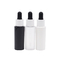 Zwart-witte Kosmetische Plastic Lege de Etherische oliefles van de Druppelbuisjefles 30ml