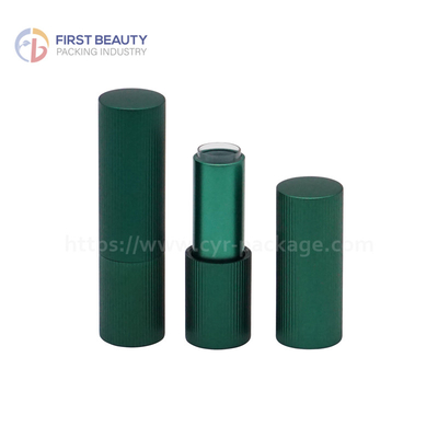 Magnet Type Lipstick Tube Leeg Aluminium Mat Groen 3.8g