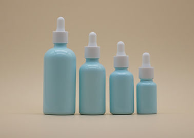 De blauwe van het Druppelbuisjeflessen van de Deklaagetherische olie Witte Ceramische Fles voor Persoonlijke verzorging