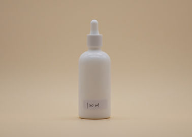 Het Druppelbuisjeflessen van de persoonlijke verzorgingetherische olie, de Witte 100ml-Flessen van het Glasdruppelbuisje