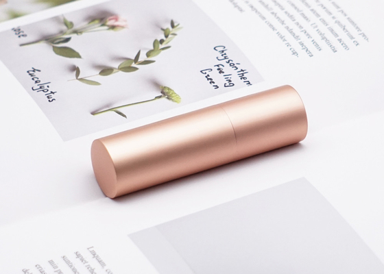 Van de de Lippenstiftbuis van cilinderrose gold 3.5g het Aluminium Magnetische Kosmetische Container