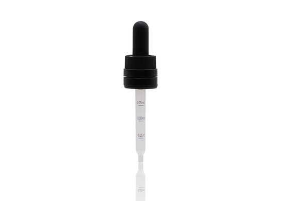 kwaliteit  Professional Tamper Evident Essential Oil Dropper 18/410 Prevent Liquid Leakage fabriek