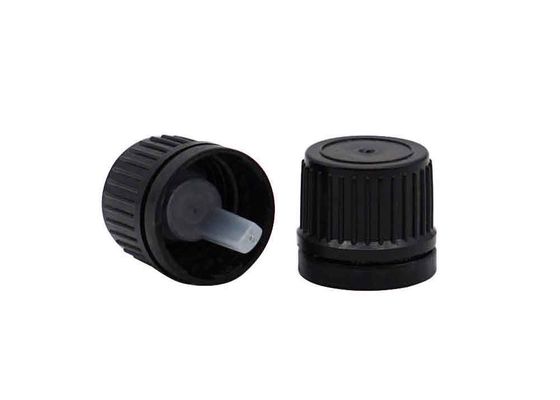 kwaliteit  18mm 20mm Black Plastic Tamper Evident Screw Cap For Bottles fabriek