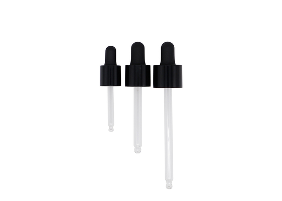 15mm 18mm de 24mm Zwarte Pipet Vlot Plastic GLB van het Glasdruppelbuisje voor Flessen