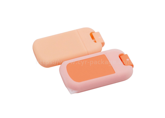 De plastic Oranje Verstuiver van de Parfumnevel met RubbergevalCreditcard