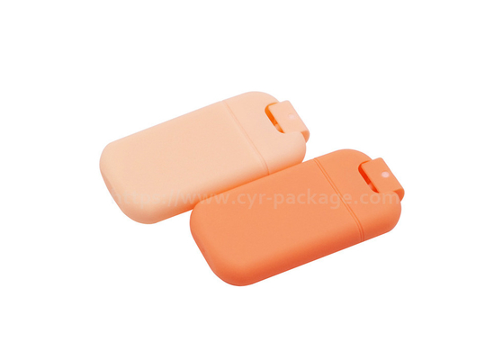 De plastic Oranje Verstuiver van de Parfumnevel met RubbergevalCreditcard