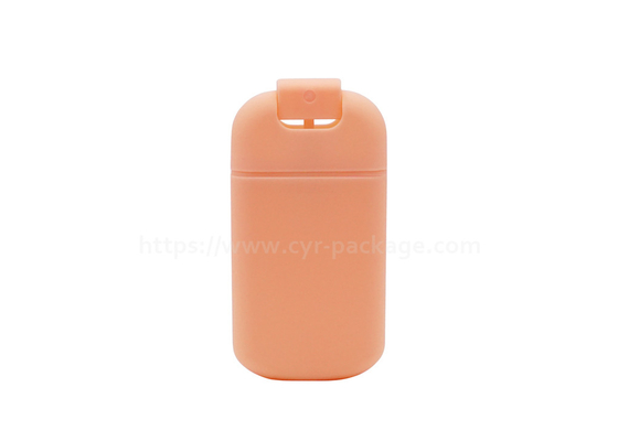 30ml oranje de Pomp Plastic Navulbare Vierkante Kosmetische Draagbaar van de Parfumnevel