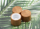 Kosmetische Bamboe Behandelde Plastic Schroefdekselcilinder 18mm 15mm voor Flessen