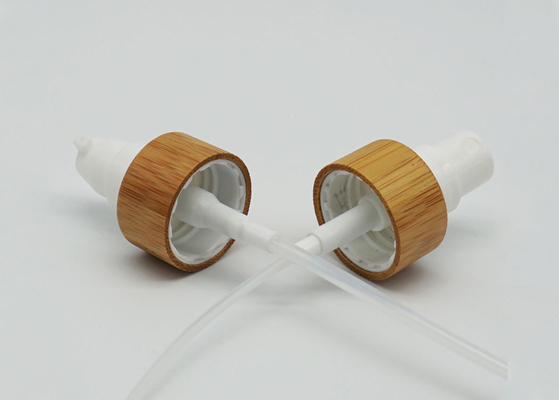 Schroef 20mm Plastic Fijne Mistspuitbus met Bamboekraag voor Flessen