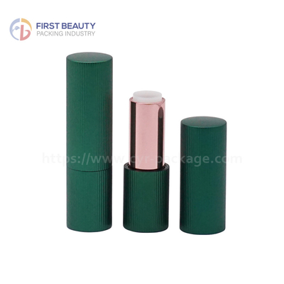 Magnet Type Lipstick Tube Leeg Aluminium Mat Groen 3.8g