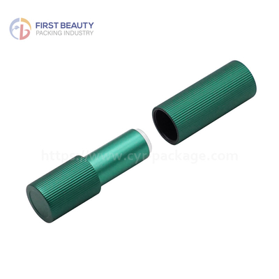 Magnet Type Lipstick Tube Leeg Aluminium Mat Groen 3.8g