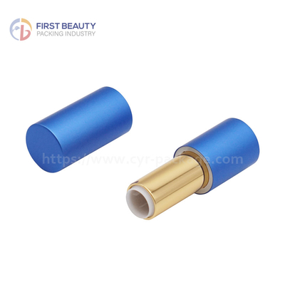 Aanpasbare ronde kunststof lege lippenstift buis met snap op cap