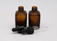 Glas Amber Glass Essential Oil Bottle van het latex het Rubber30ml Druppelbuisje