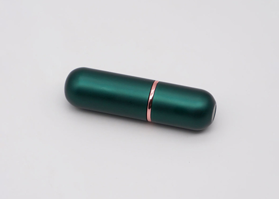 De ovale Buizen van de Vorm Donkergroene Magnetische Lege Lippenpommade