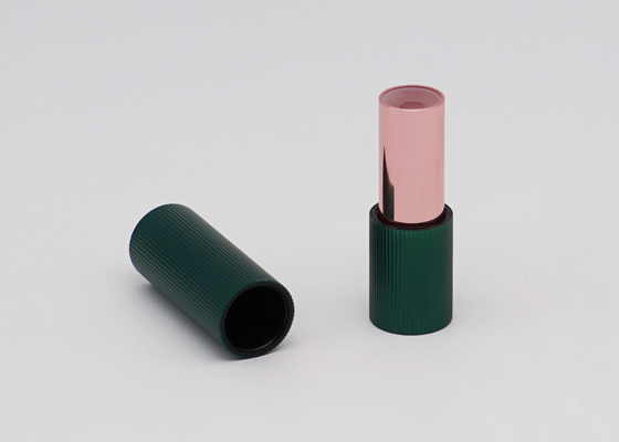 De ovale Buizen van de Vorm Donkergroene Magnetische Lege Lippenpommade