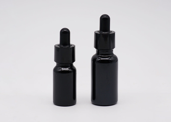 Van de Verspreiderflessen van de douane het Lege 30ml Etherische olie Zwarte Deksel