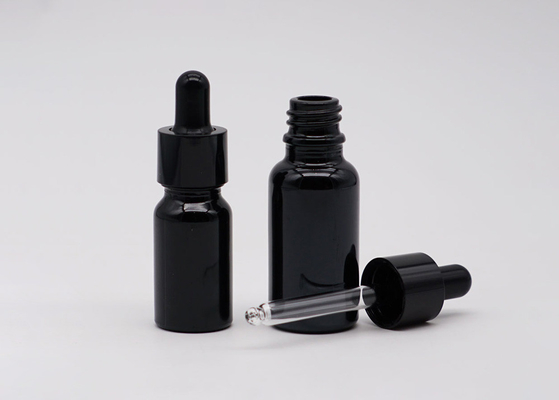 Van de Verspreiderflessen van de douane het Lege 30ml Etherische olie Zwarte Deksel