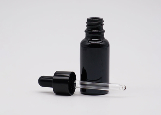 Van de Verspreiderflessen van de douane het Lege 30ml Etherische olie Zwarte Deksel