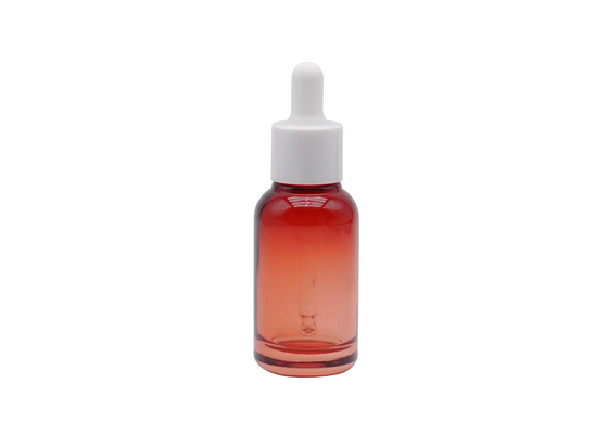Ontruim de Rode Fles van het de Flessen30ml 50ml 100ml Berijpte Duidelijke Kosmetische Druppelbuisje van de Glasetherische olie