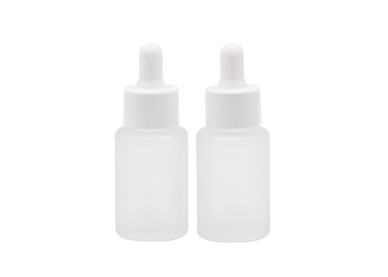 Ontruim de Rode Fles van het de Flessen30ml 50ml 100ml Berijpte Duidelijke Kosmetische Druppelbuisje van de Glasetherische olie