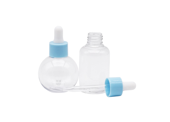 De plastic Bal Gevormde van de het Druppelbuisjefles 60ml van 50ml Plastic Fles van de de Cilinderetherische olie Plastic