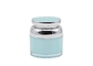 Lichtblauwe en Glanzende Zilveren van de de Kruik50g Huid van de Kleurencilinder Plastic de Zorgronde