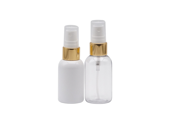 Cilinder van de de Nevelfles 30ml van de reiszak de Plastic met Gouden Aluminiumkraag