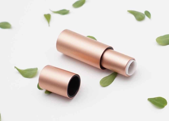 Van de de Lippenstiftbuis van cilinderrose gold 3.5g het Aluminium Magnetische Kosmetische Container