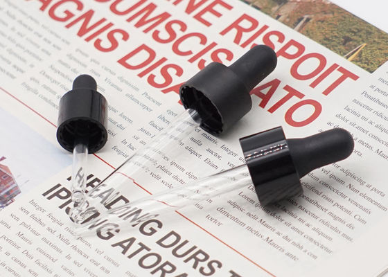 15mm 18mm de 24mm Zwarte Pipet Vlot Plastic GLB van het Glasdruppelbuisje voor Flessen