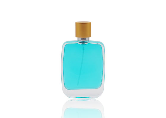 De vierkante Fles van het Vorm50ml Kosmetische Parfum met FEA15-Breuk op Parfumpomp