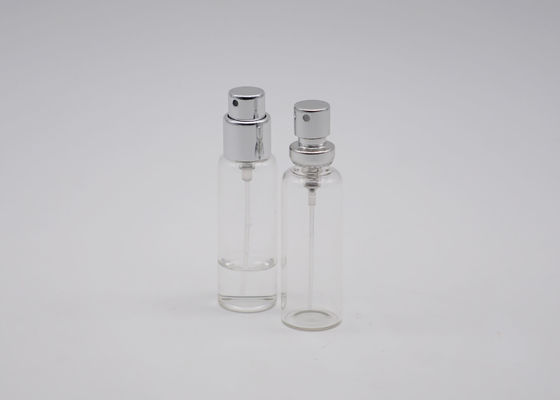 10CC uitstekend Mini Glass Perfume Tester Bottle met de Zilveren Pomp van de Aluminiumnevel