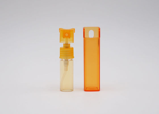 Groene Oranje Vierkante Plastic 10ml-de Verstuiversfles van het Reisparfum