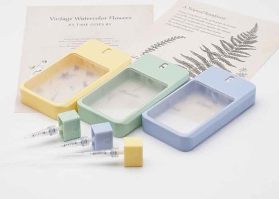 38ml de gele Transparante Plastic Vorm van de de FlessenCreditcard van de Parfumverstuiver