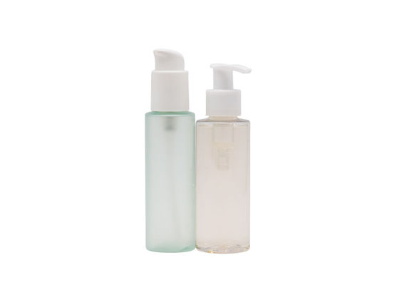 Het lichtrose Schoonheidsmiddel van de de Lotionfles van 200ml Plastic met 18mm Lotionpomp